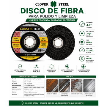 Disco de fibra para pulido