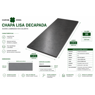CHAPA DECAPADA 20