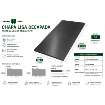 CHAPA DECAPADA 18