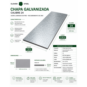 CHAPA GALVANIZADA...