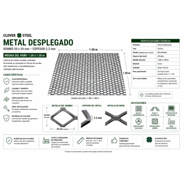 METAL DESPLEGADO DE...