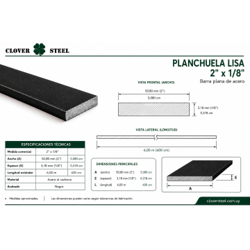 PLANCHUELA 2x⅛